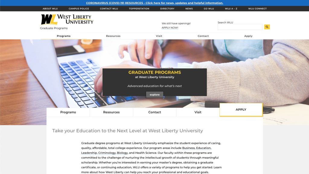 Academic Program Page Redesign